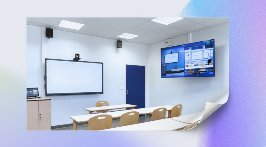 salle de classe hybride