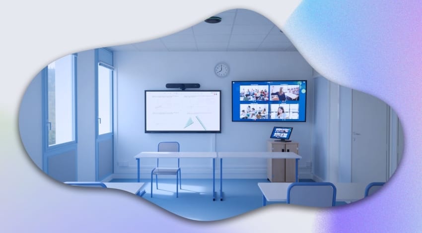 Salle de classe hybride